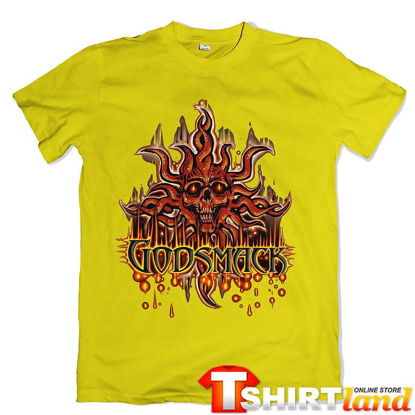 Tricou Godsmack Skull Fire