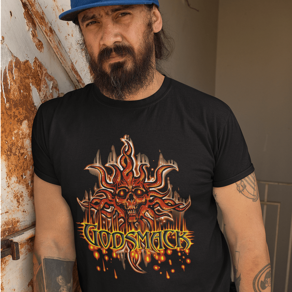 Тениска Godsmack Skull Fire