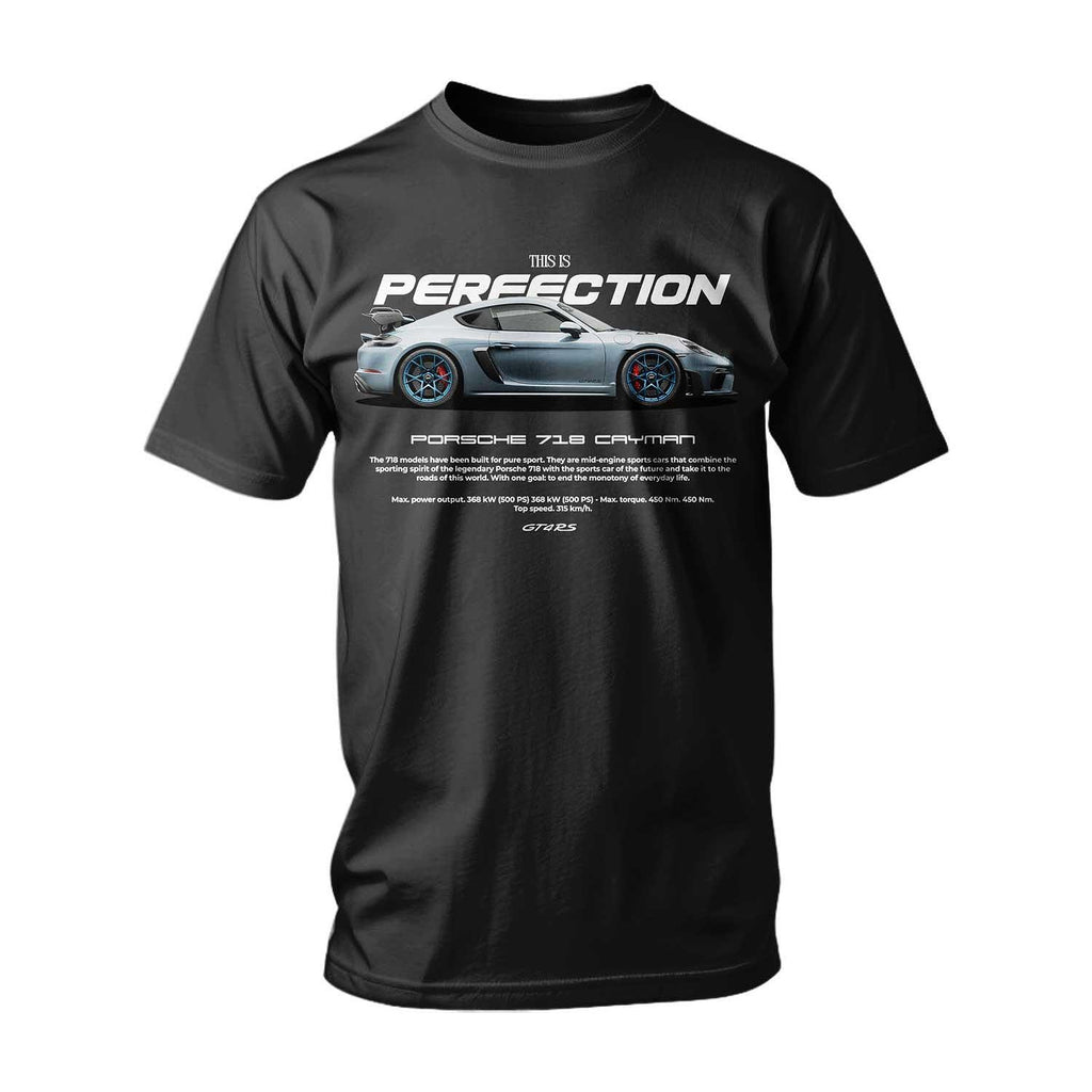 T-shirt GREY PERFECTION PORSCHE 718 CAYMAN