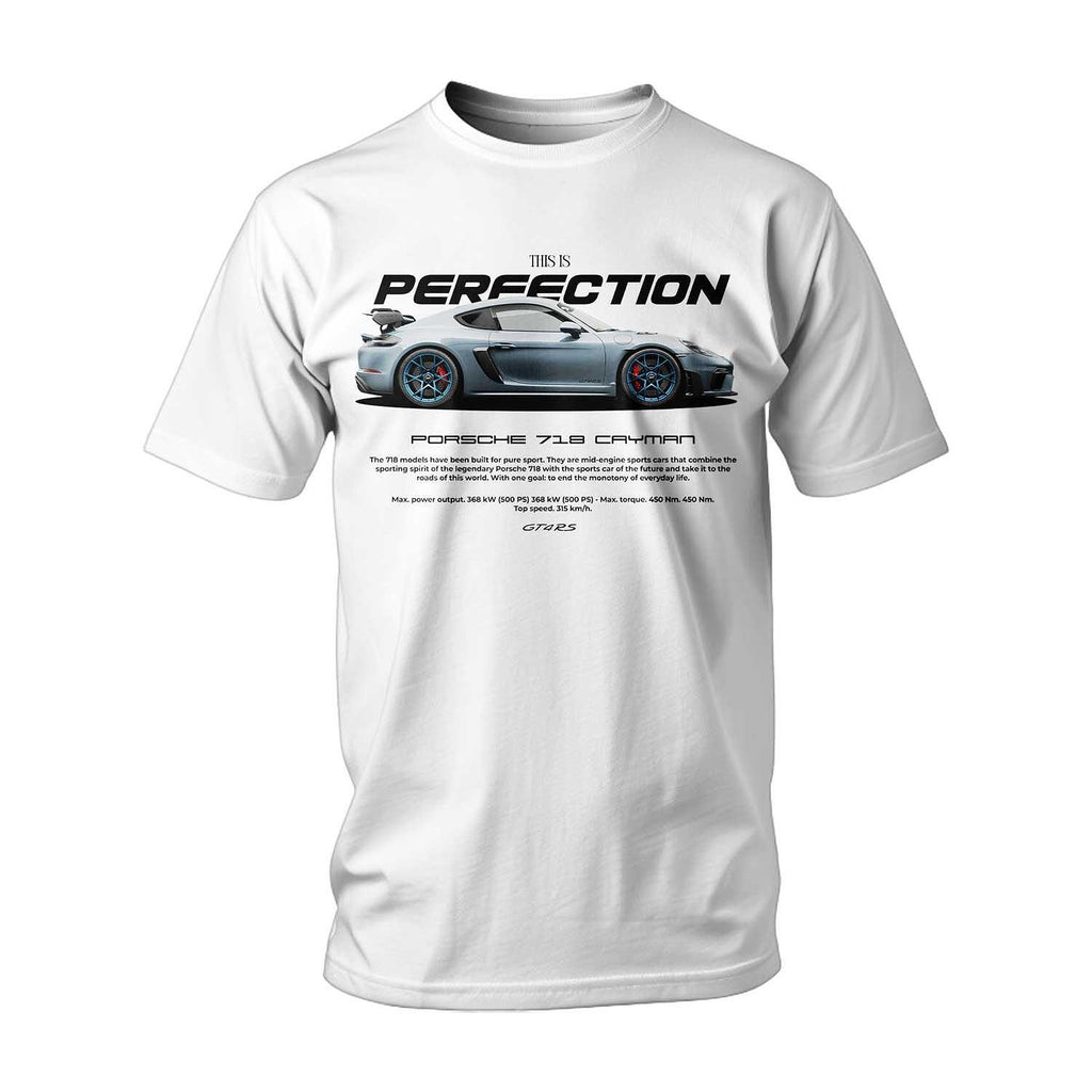 T-shirt GREY PERFECTION PORSCHE 718 CAYMAN
