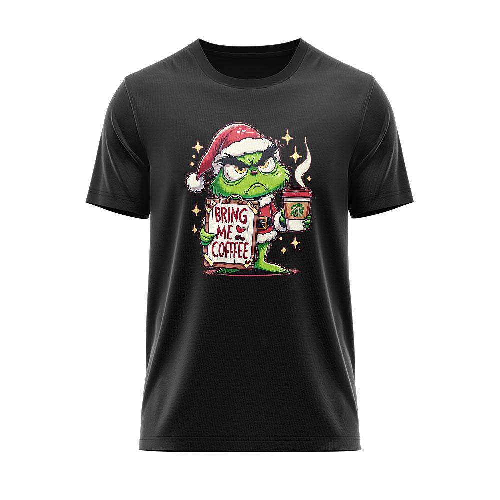 Тениска Christmas Grinch Bring Me Coffee CHR_43