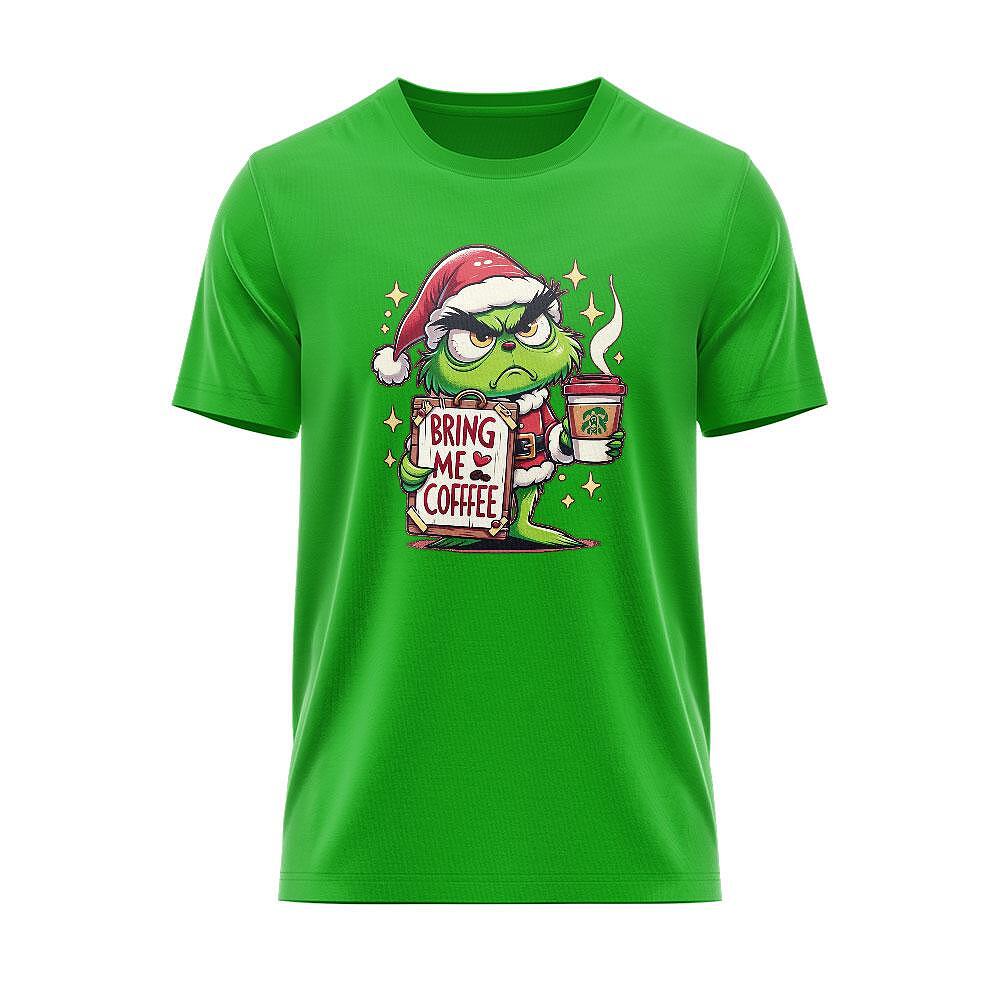 Тениска Christmas Grinch Bring Me Coffee CHR_43