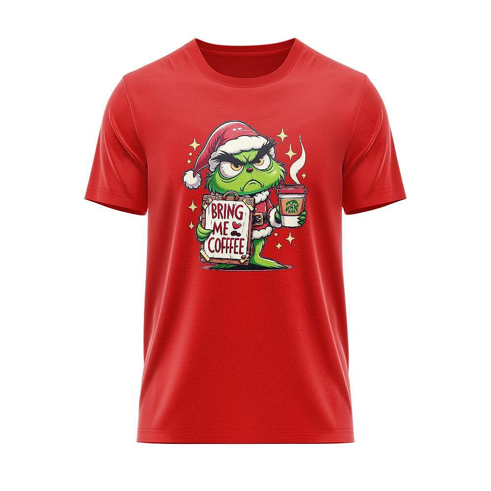 Тениска Christmas Grinch Bring Me Coffee CHR_43