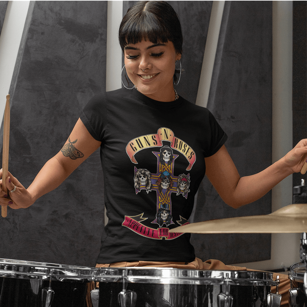 Guns 'N' Roses T-shirt - Appetite for Destruction Cross Logo