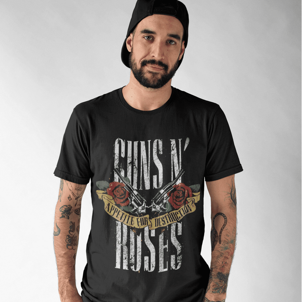 T-shirt Guns 'N' Roses - Appetite for Destruction Roses