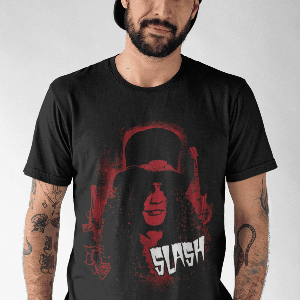 Guns 'N' Roses Slash Curly Hair & Rock'n'Roll T-Shirt