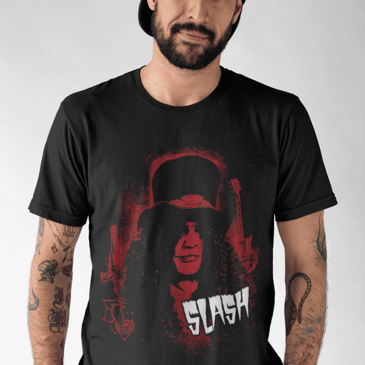 Guns 'N' Roses Slash Curly Hair & Rock'n'Roll T-Shirt