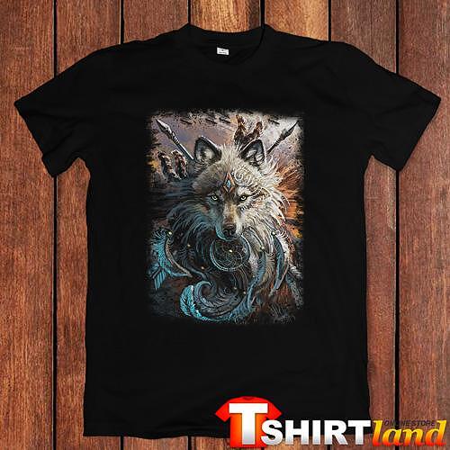 Тениска ''Indian Wolf Chief"