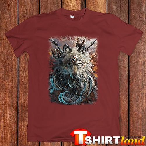Тениска ''Indian Wolf Chief"