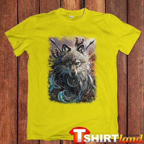 T-shirt "Indian Wolf Chief"