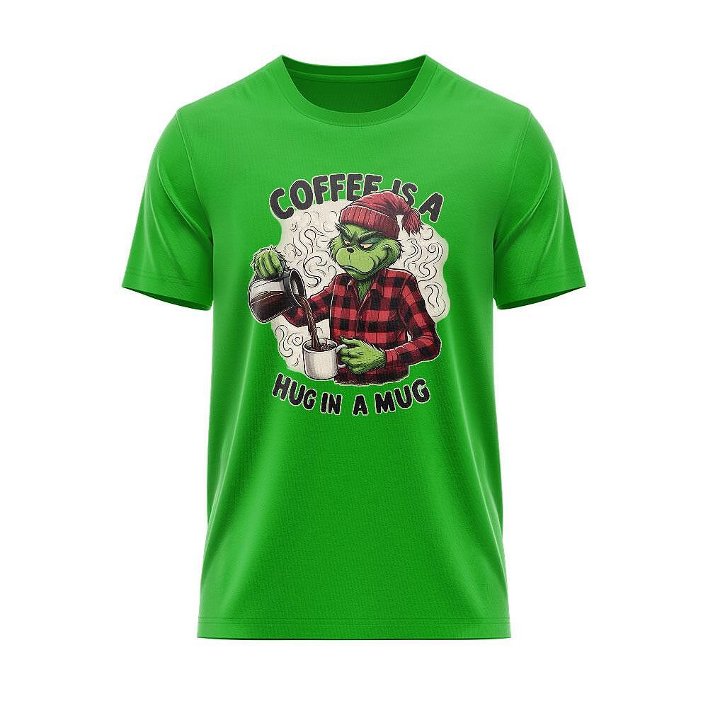 Tricou Grinch Coffee Is A Hug In A Mug CHR_42