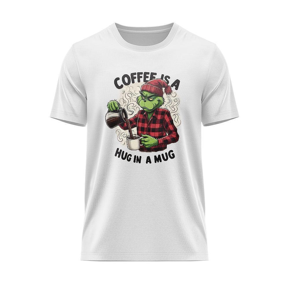 Tricou Grinch Coffee Is A Hug In A Mug CHR_42