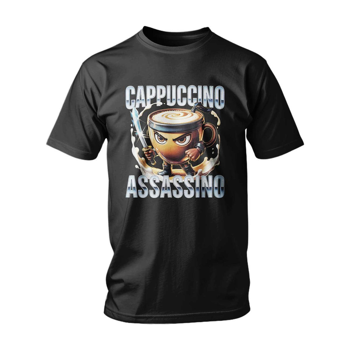 Tricou ITALIAN BRAINROT CAPPUCCINO ASSASSINO ANIME