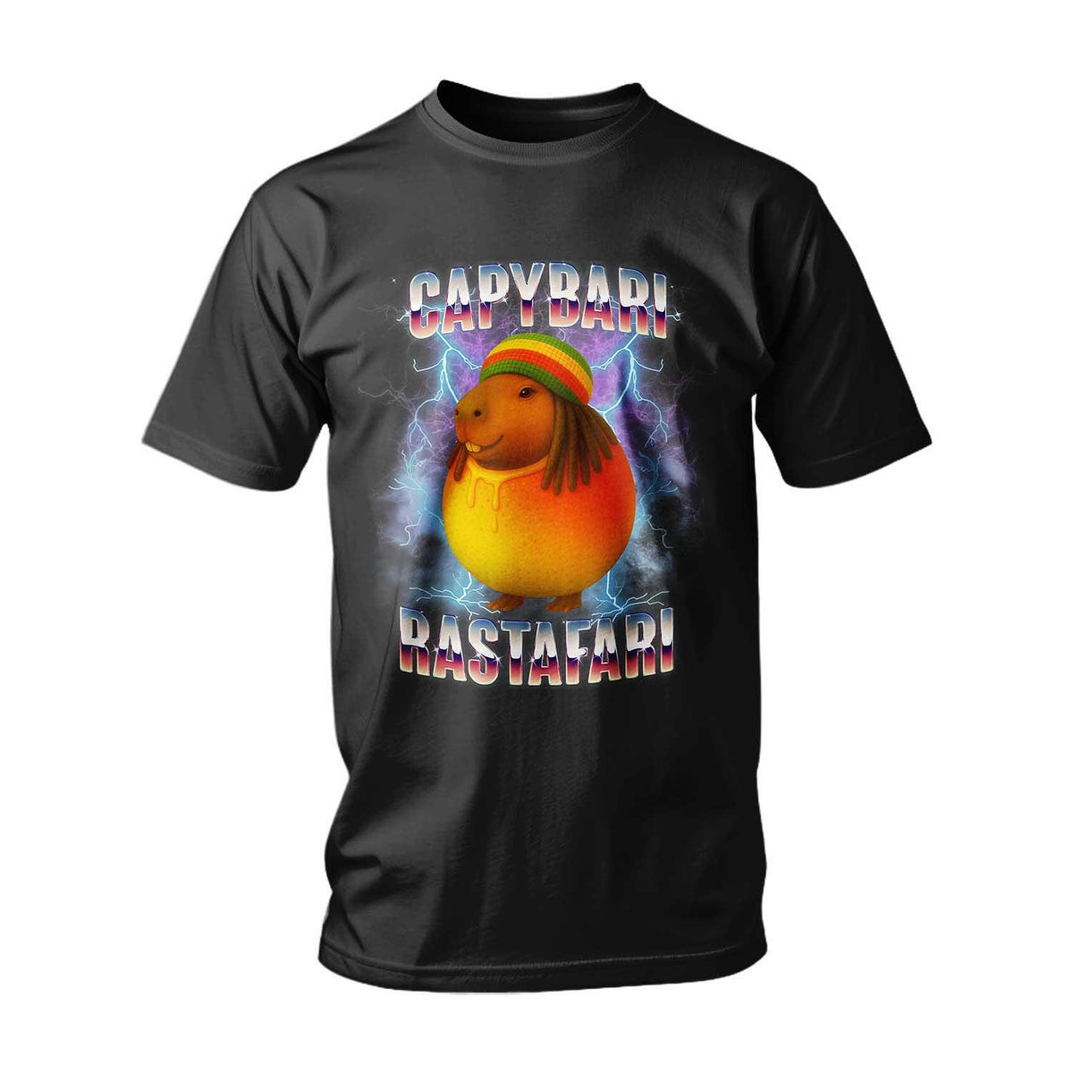 Tricou ITALIAN BRAINROT CAPIBARI RASTAFARI