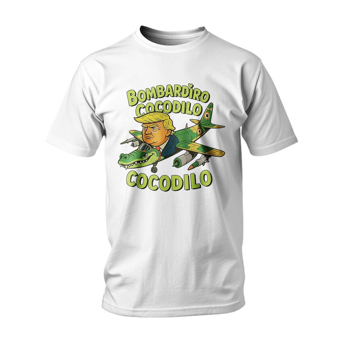 Tricou ITALIAN BRAINROT BOMBARDIRO CROCODILO PLANE