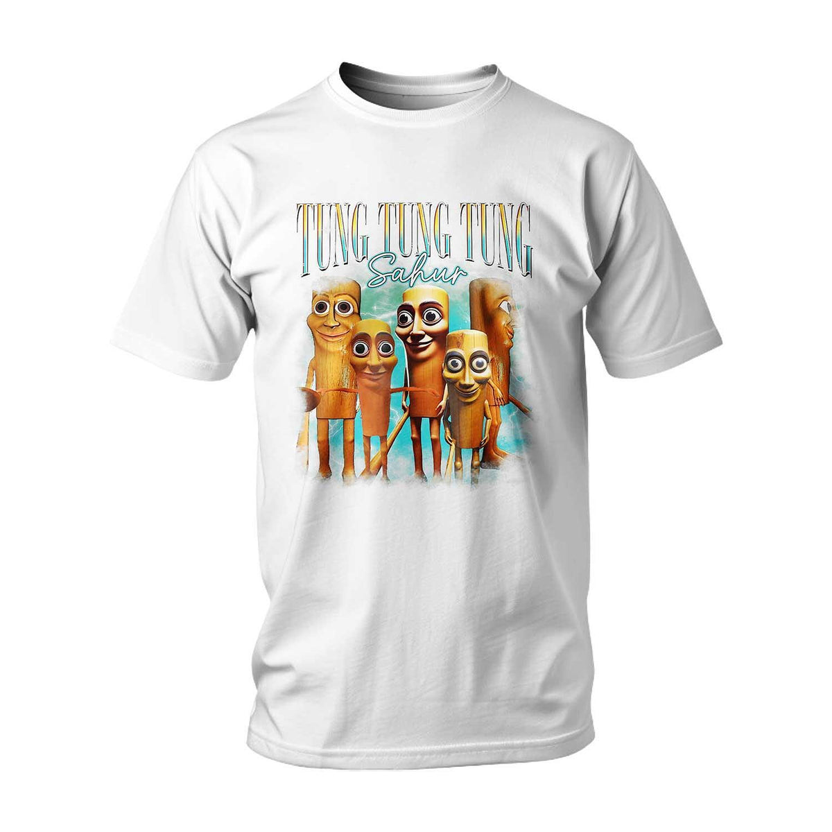 Тениска ITALIAN BRAINROT TUNG TUNG TUNG SAHUR BLUE DAY