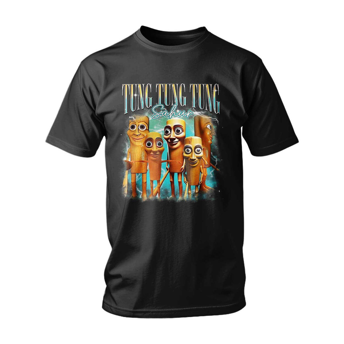 Тениска ITALIAN BRAINROT TUNG TUNG TUNG SAHUR BLUE DAY