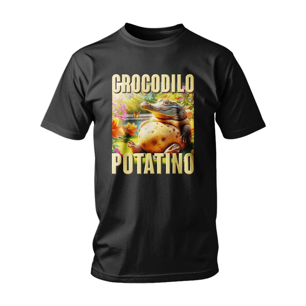 Tricou ITALIAN BRAINROT CROCODILO POTATINO