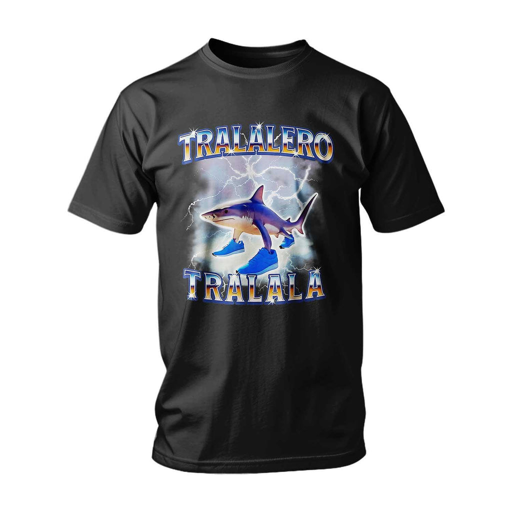 Tricou ITALIAN BRAINROT TRALALERO TRALALA SHARK WITH SNEAKERS