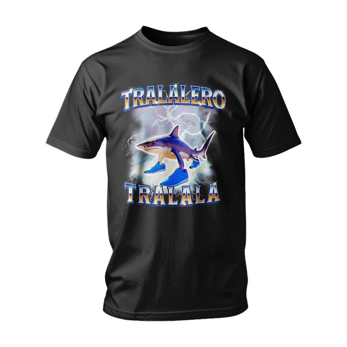 Tricou ITALIAN BRAINROT TRALALERO TRALALA SHARK WITH SNEAKERS