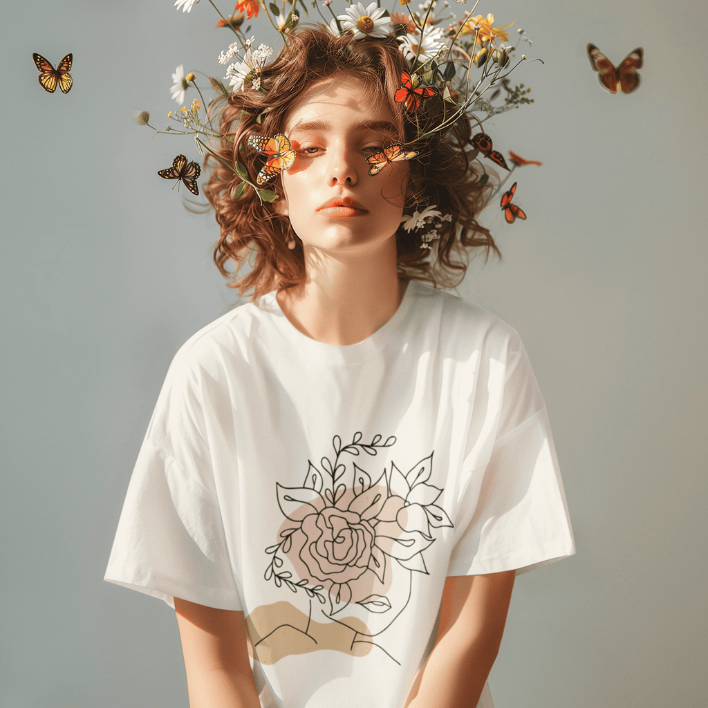 T-shirt Floral Symphony – Harmony and Tenderness 🎶🌸