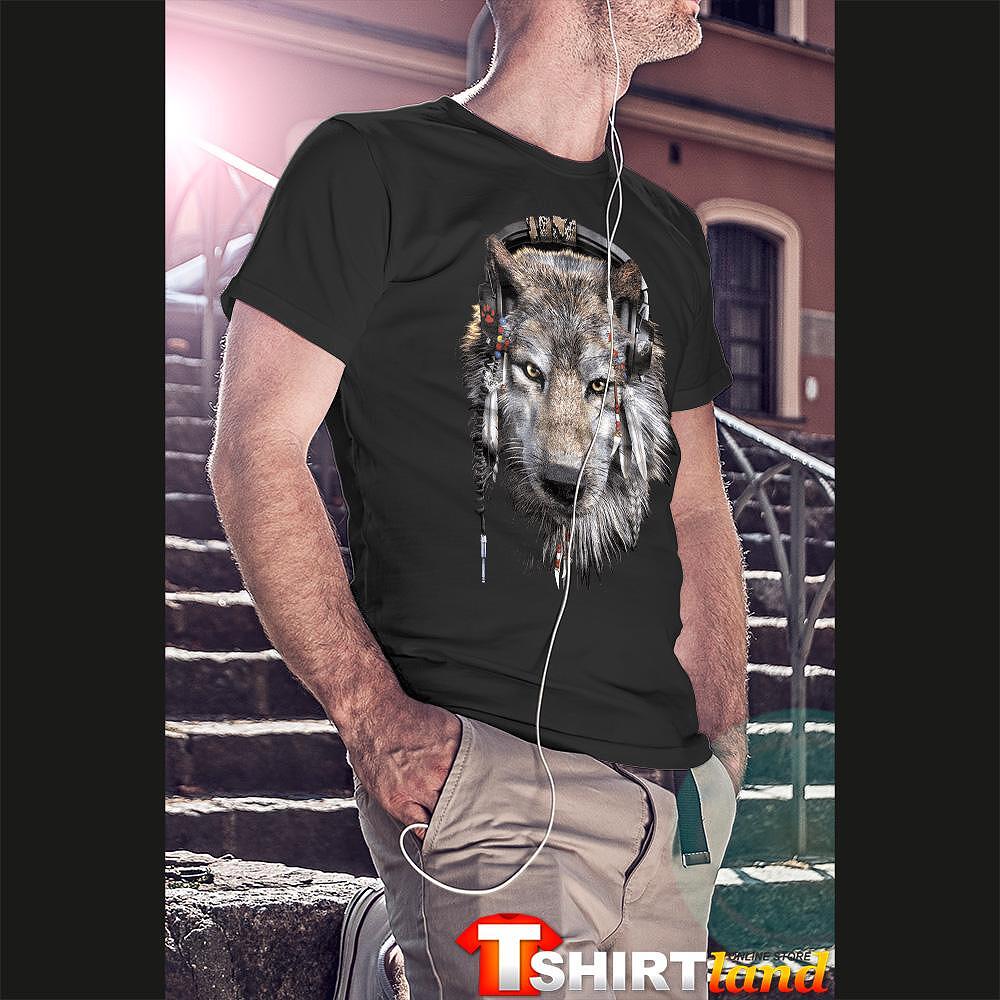 T-shirt Wolf Native American