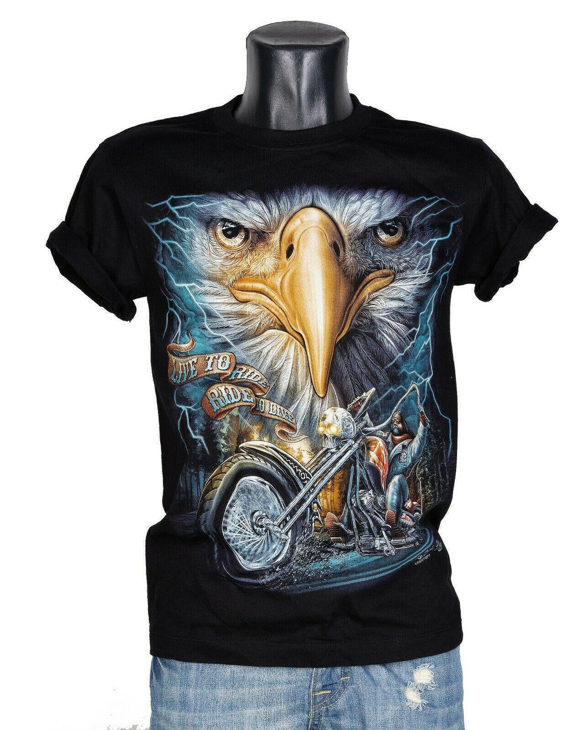 Тениска Live To Ride Eagle HD-87