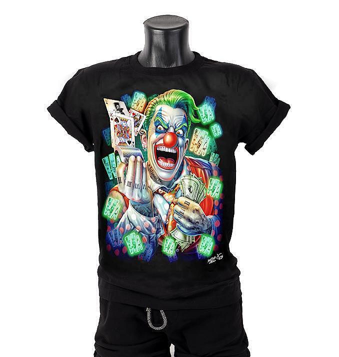 T-shirt Mad Joker with money 4D-26