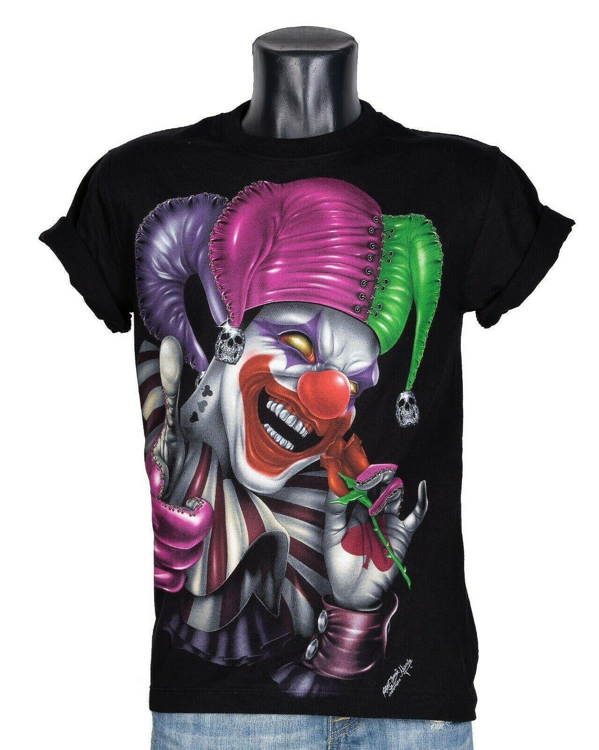 T-Shirt Mad Joker with Rose GR-741