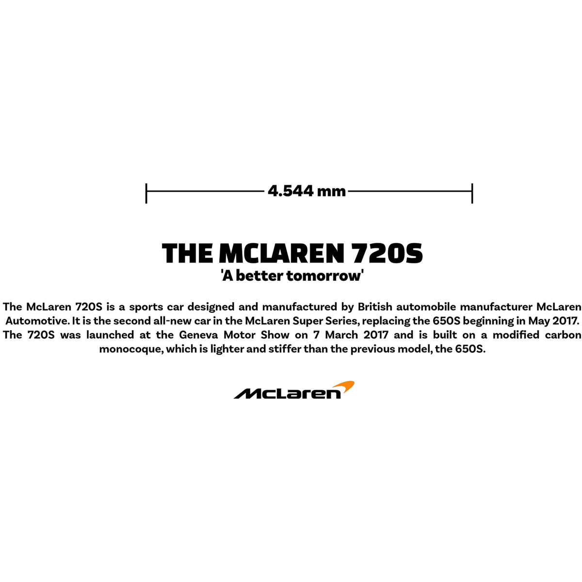 Тениска The MCLAREN 720S ORANGE