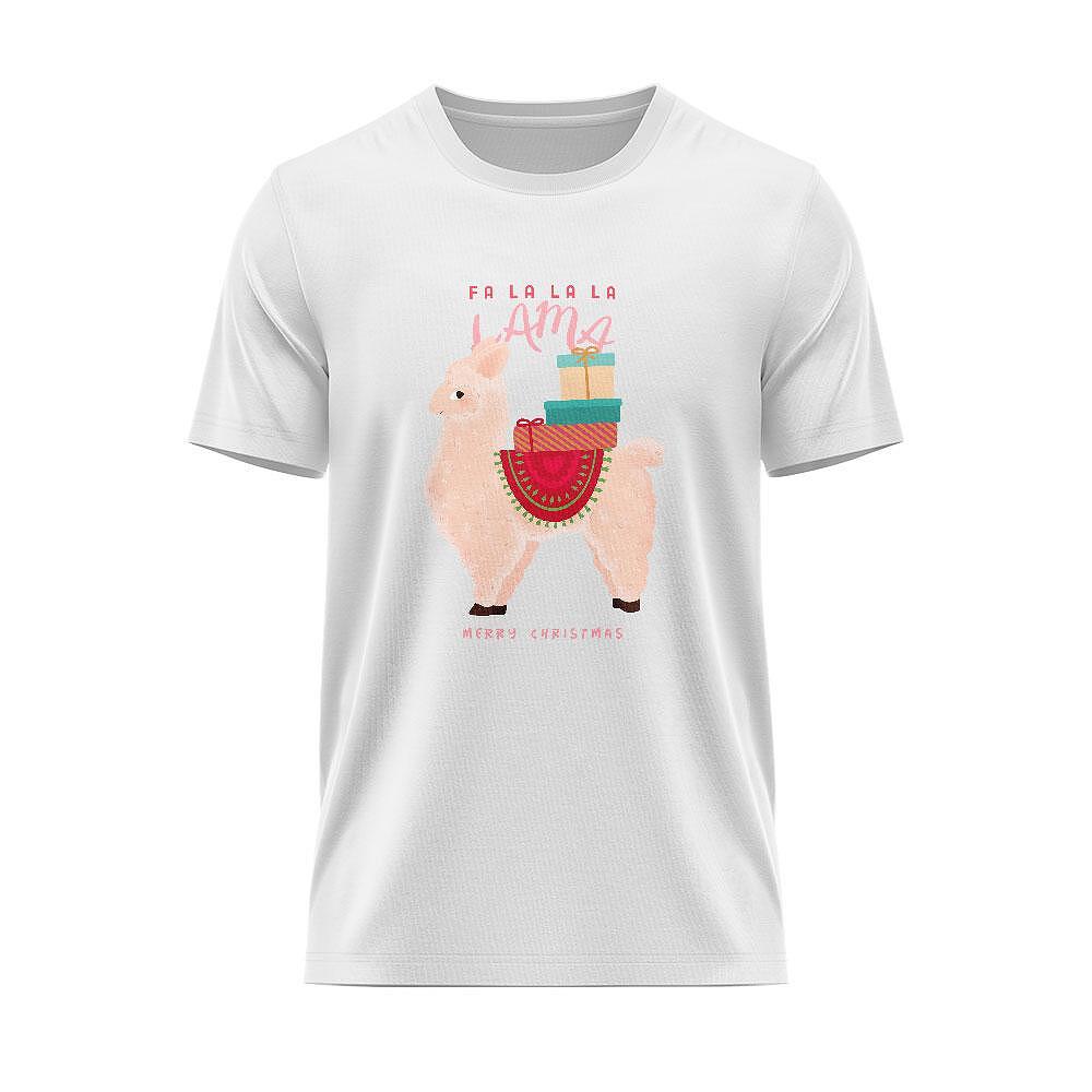 T-shirt Christmas Fa La La La Lama CHR_53