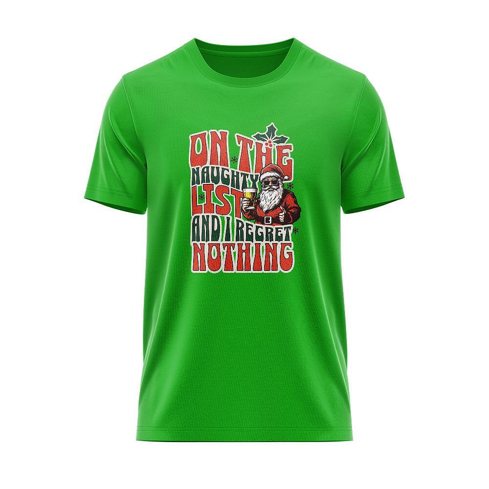 Tricou On The Naughty List and I Regret Nothing CHR_11