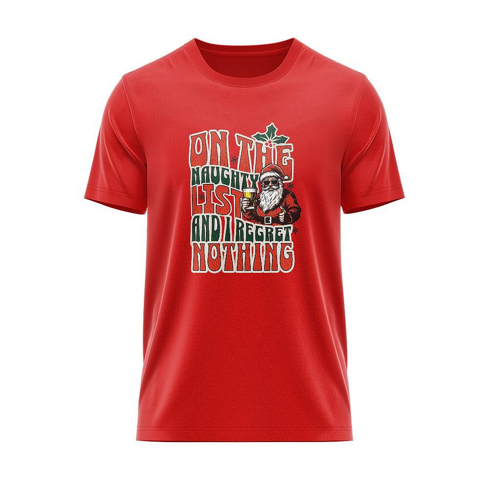 Tricou On The Naughty List and I Regret Nothing CHR_11