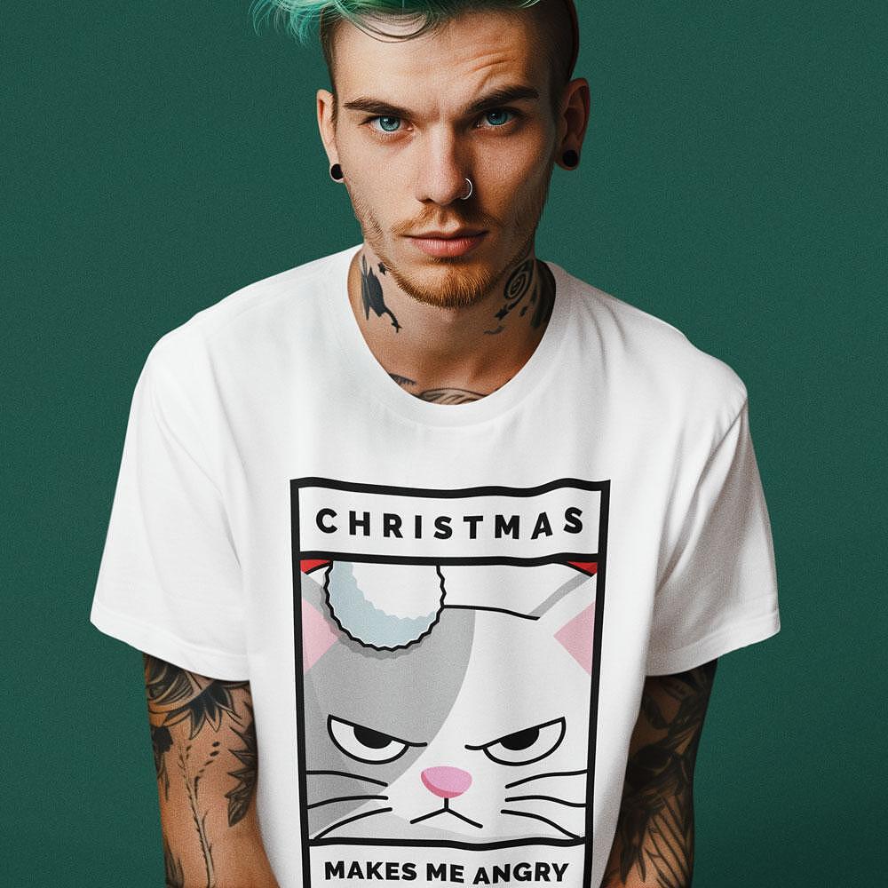 T-shirt Christmas Makes Me Angry CHR_55