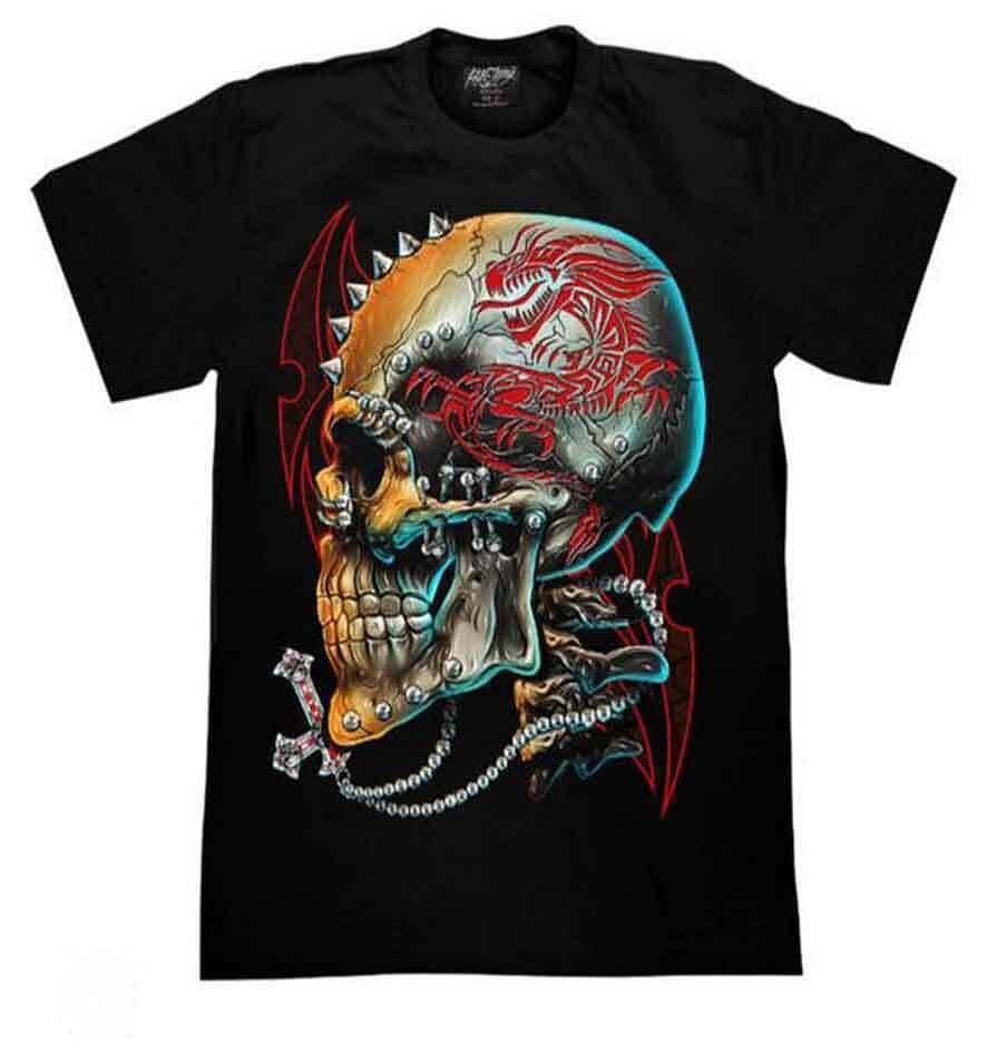 Antichrist Skull 3D-39 T-Shirt