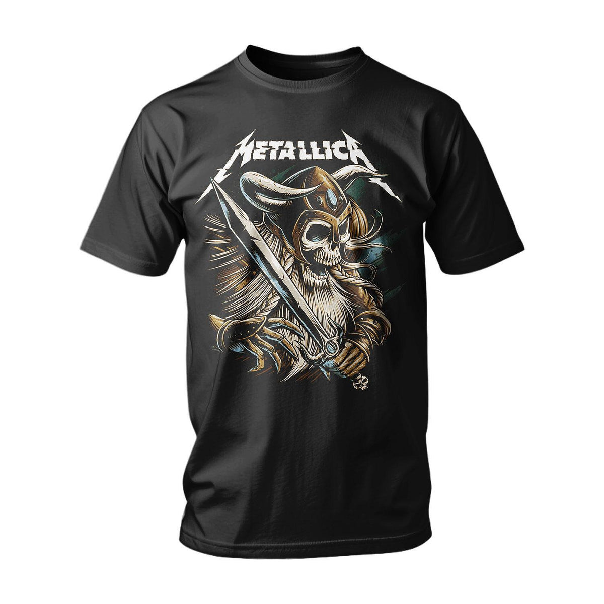 Metallica T-Shirt - Skeleton Viking with Sword