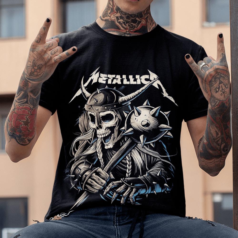 Tricou Metallica - Schelet Viking