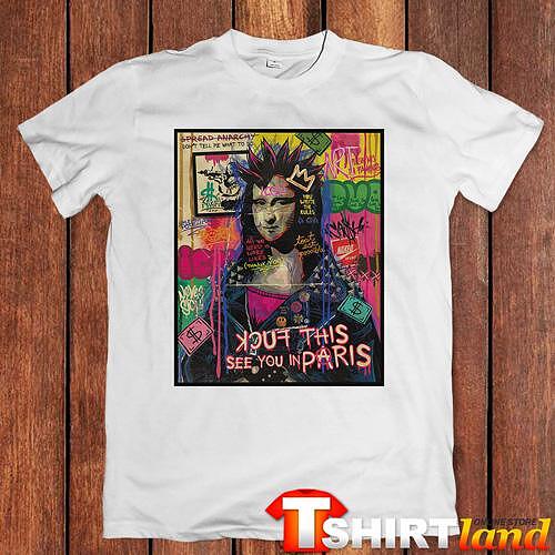 Tricou portret Mona Lisa Pop Art