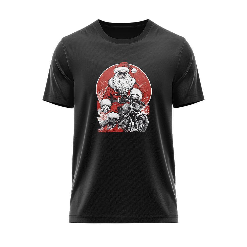 Тениска Santa Motorcycle Rider CHR_03