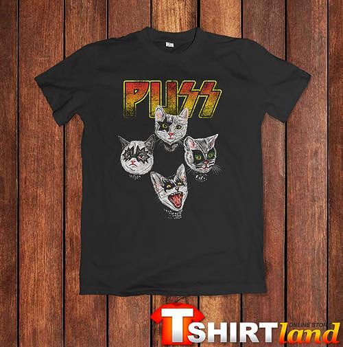 Tricou Cat Rock Band PUSS