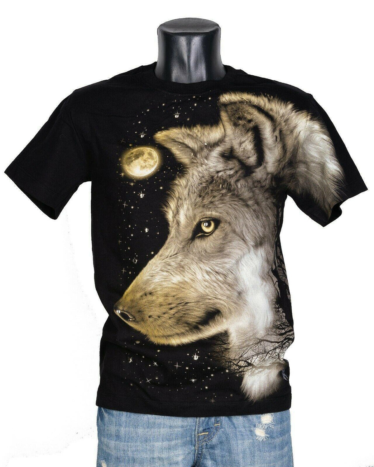 Tricou Night Moon Wolf 3D-128