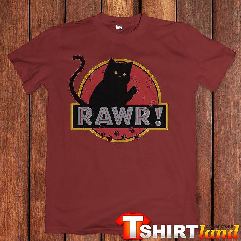 Rawr Black Cat T-shirt