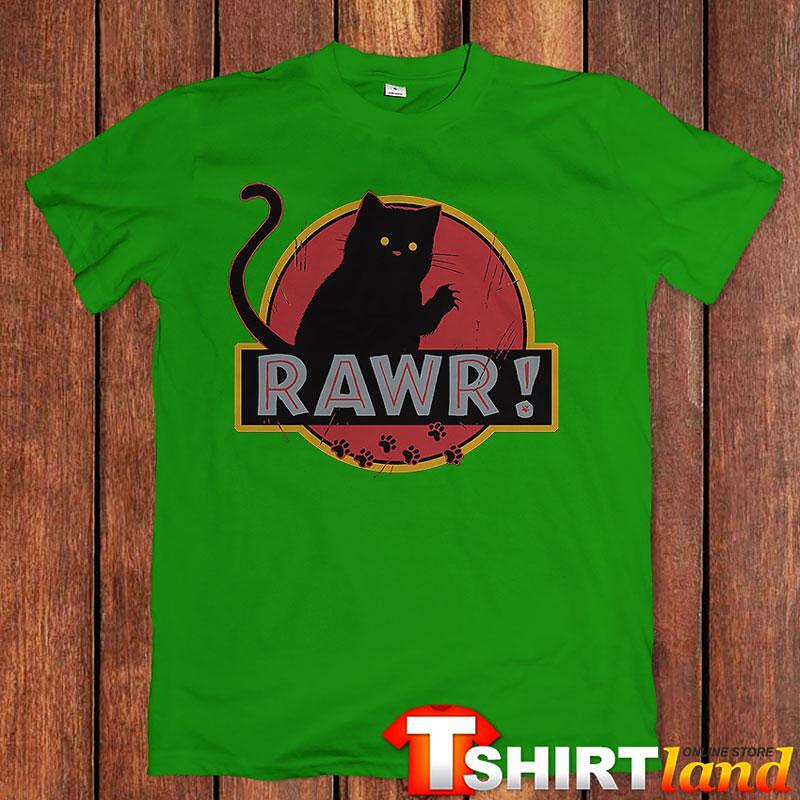 Rawr Black Cat T-shirt