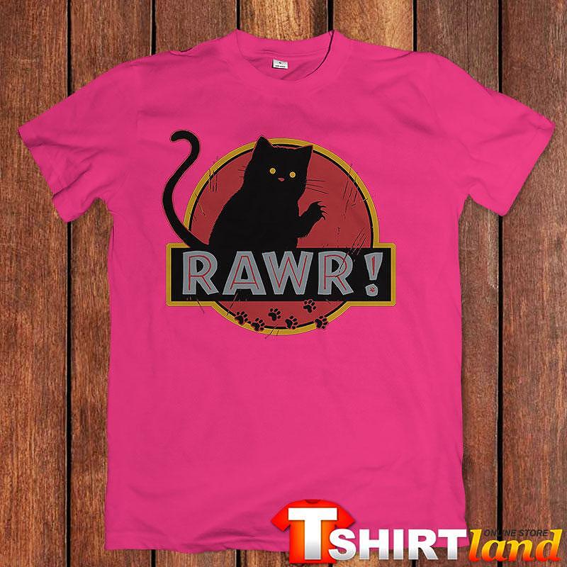 Rawr Black Cat T-shirt