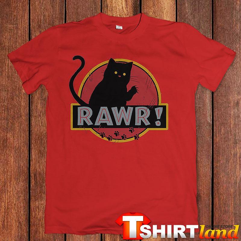Rawr Black Cat T-shirt