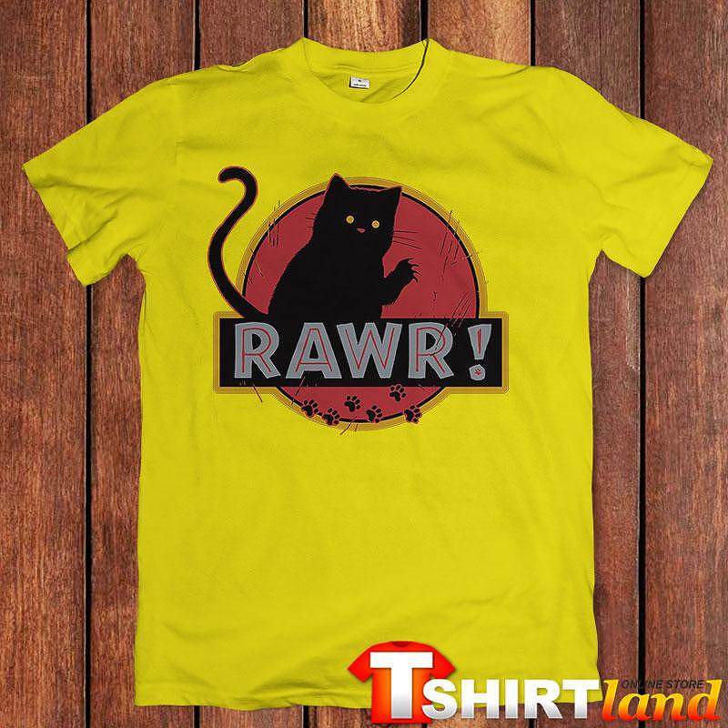 Rawr Black Cat T-shirt