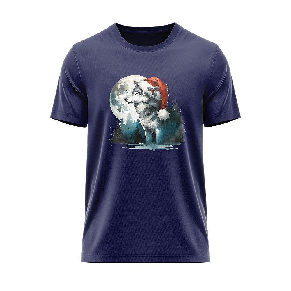 Тениска Moon Christmas Wolf CHR_02