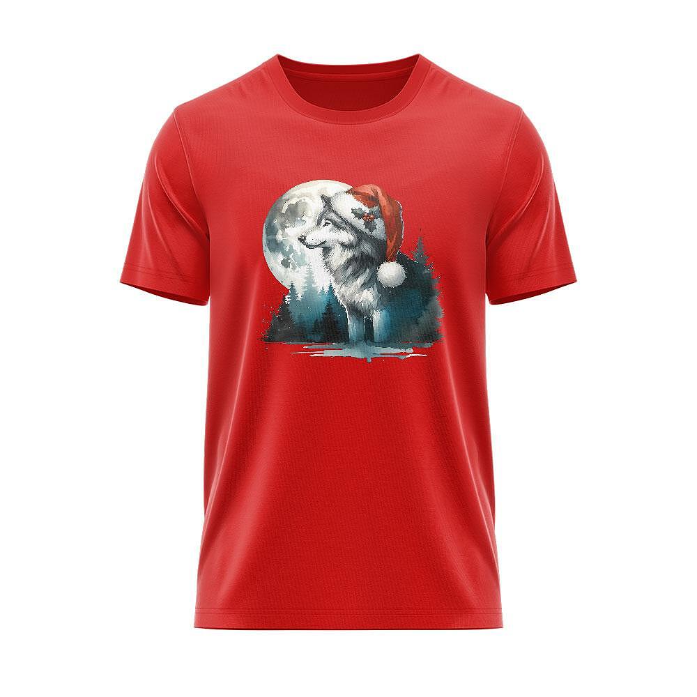 Тениска Moon Christmas Wolf CHR_02