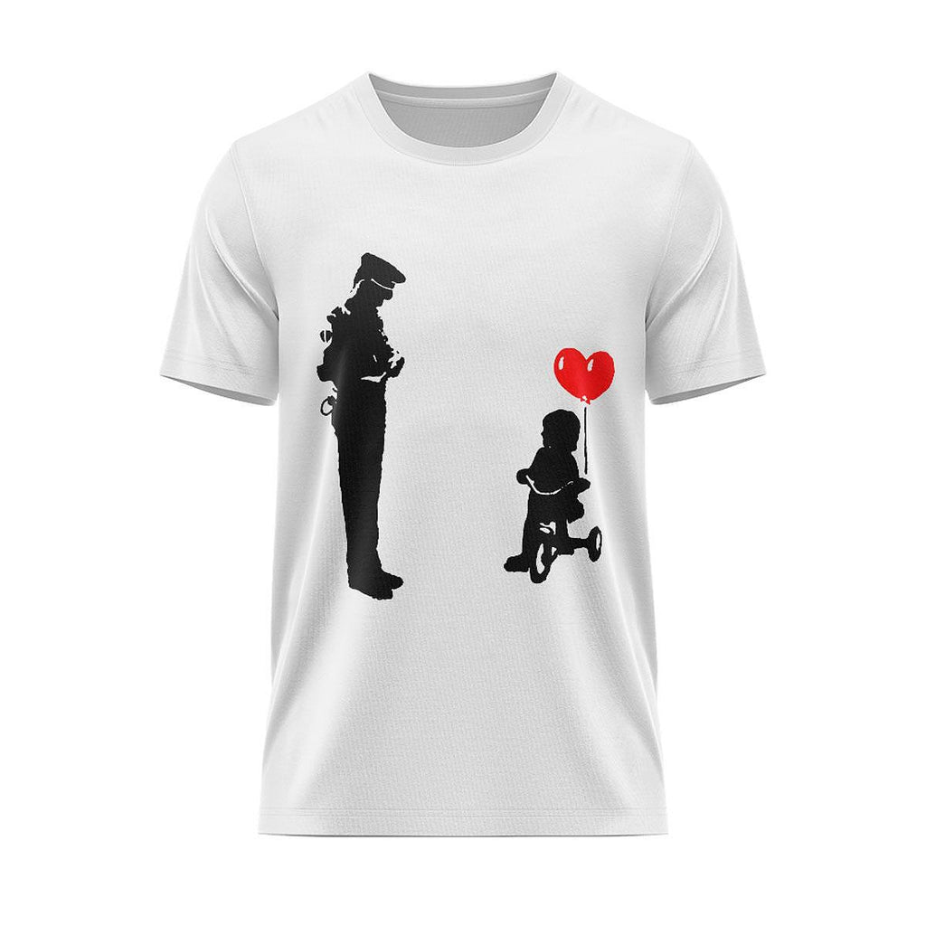 Tricou Policeman With Child On Bike