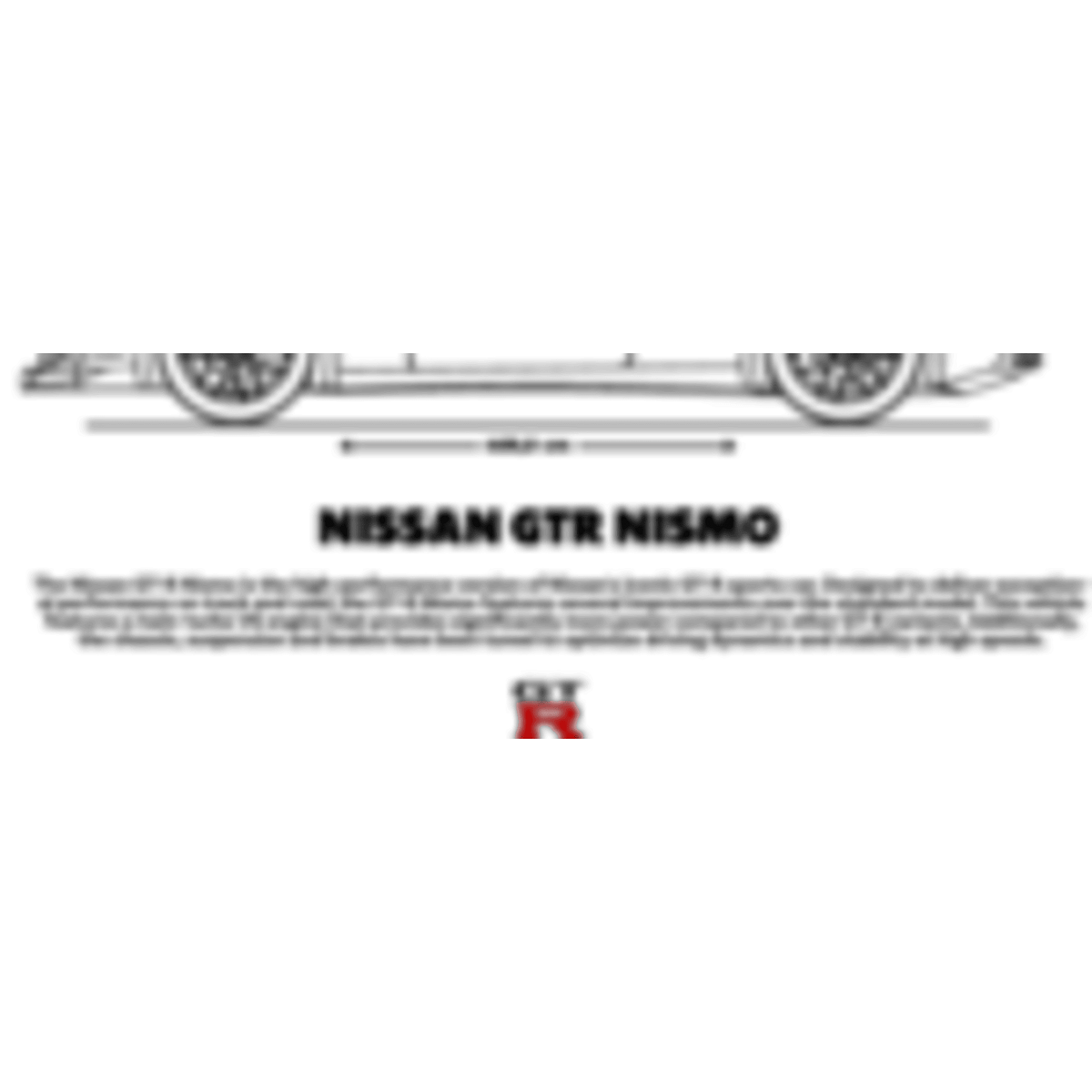 T-shirt NISSAN GTR NISMO